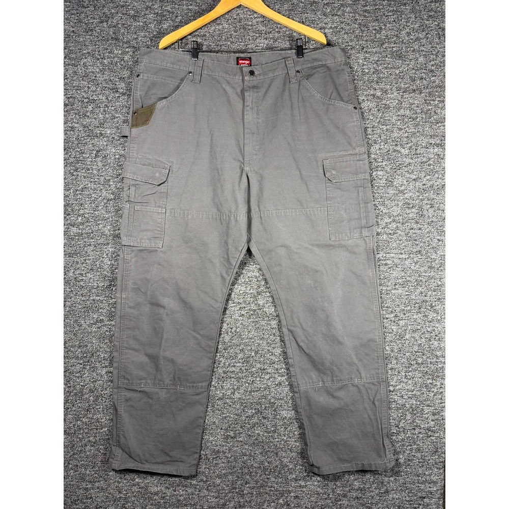 Wrangler Workwear Mens Gray Ripstop Cargo Pants 42x32 Utility 10WMWR1GR